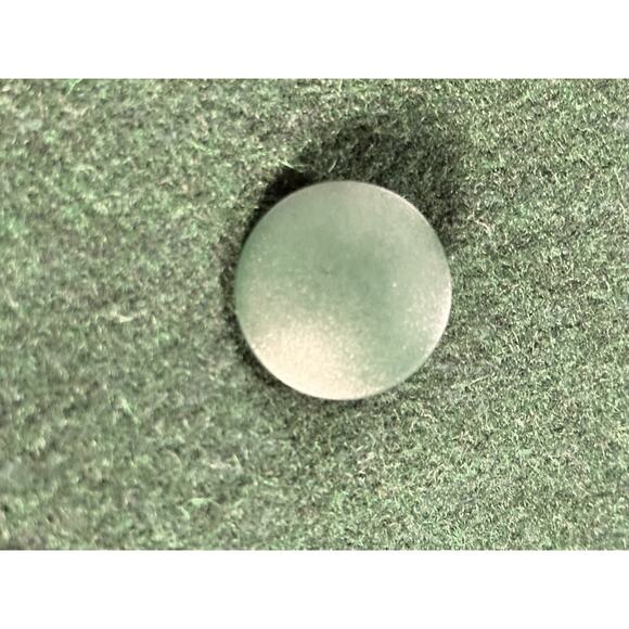 Vintage Emerald Green Double Breasted Worthington Wool Blend Leather Coat Sz 8 - Picture 14 of 14